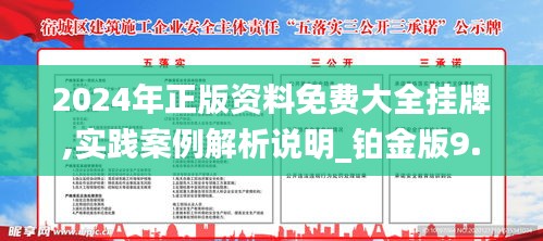 2024年正版资料免费大全挂牌|精选解释解析落实