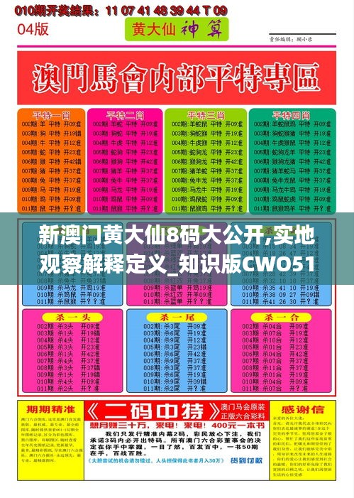 黄大仙8码大公开资料|精选解释解析落实